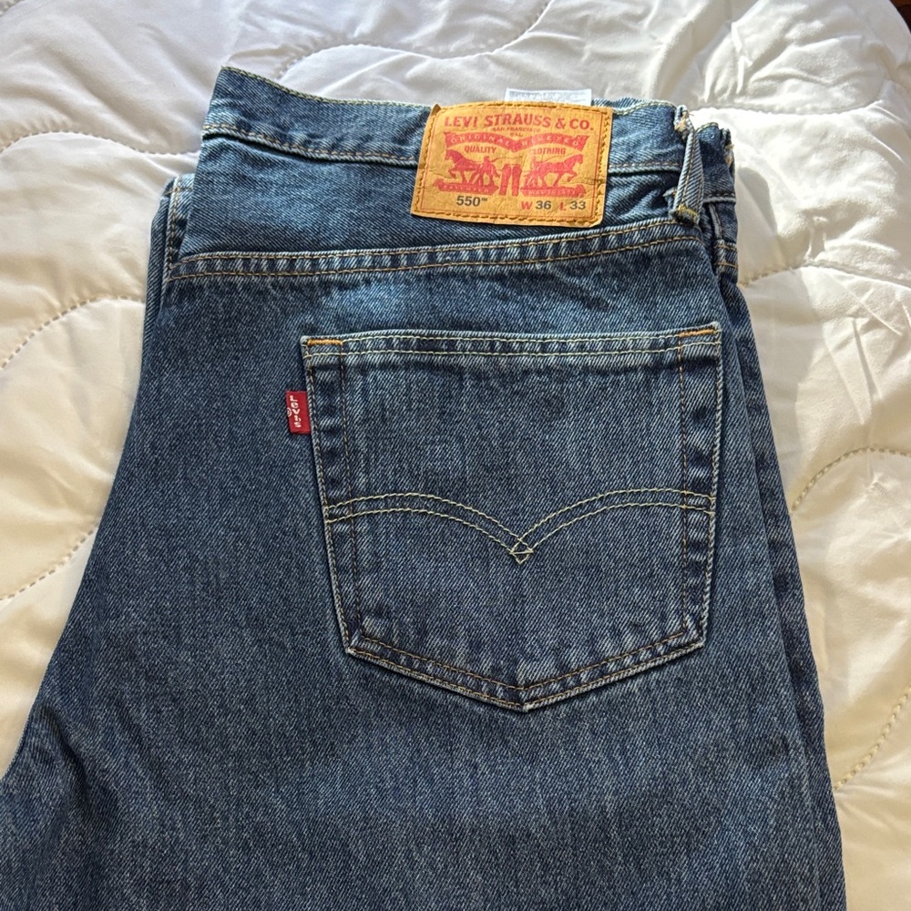 Levi's Men Jeans Slim Straight Blue Denim